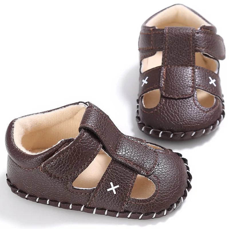 Baby Shoes Newborn Sandals Summer Baby Boy Girl Shoe Toddler Flats Sandal Soft Rubber Sole Anti-Slip First Walker Shoe Moccasins