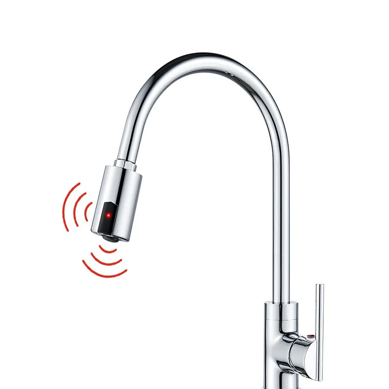 USB Charging Automatic Faucet Spray Head Induction Water Nozzle Touchless Smart Touch-free Tap Sensor Faucet Adapter