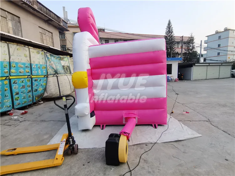 Pop Corn Shape Drink Bar Booth Air Inflatable Food Truck Cotton Candy Theme Kiosk For Movable Rental