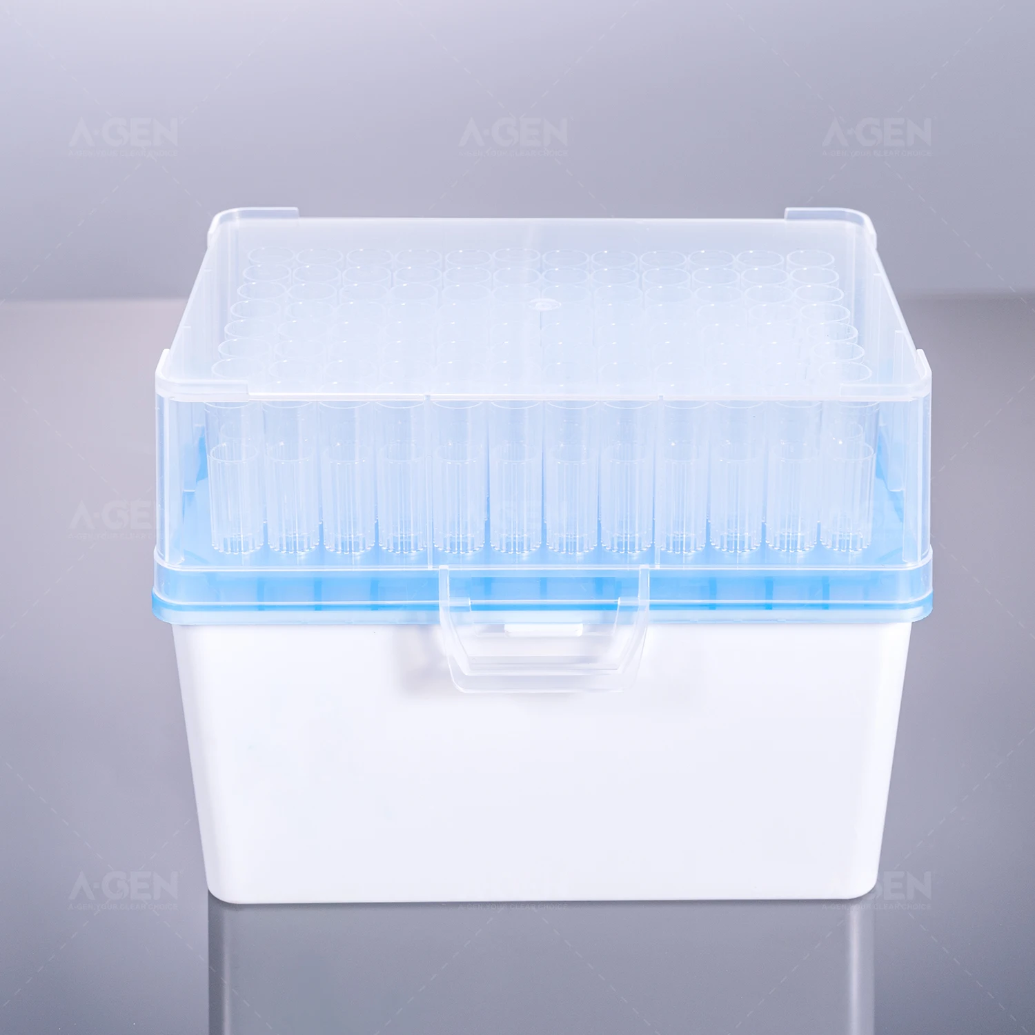Polypropylene Pcr Free Low Retention Optional Pp Material 1000ul Pipette Tips( Without Filter In Rack For Brand R )