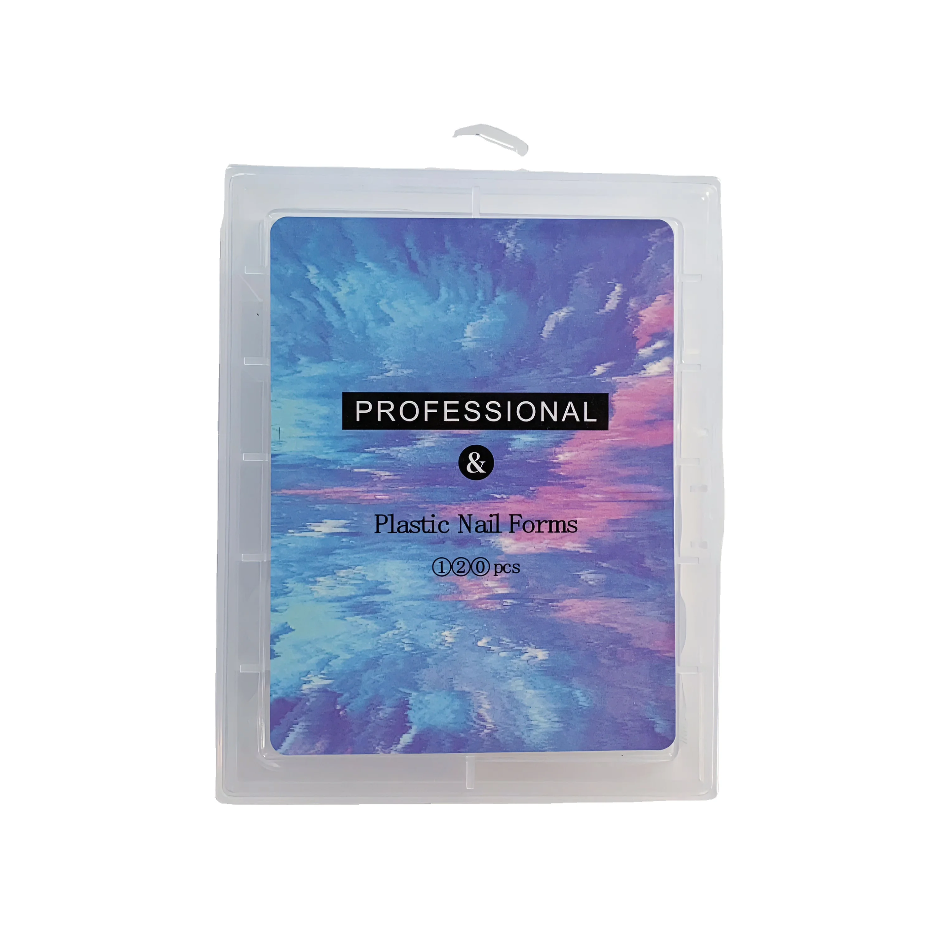 Hot sale Plastic Nail form Artificial Dual Forms System UV Gel Polish Manicure Tool Nail Extension Form Tips Clear