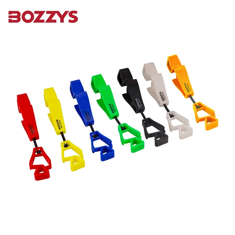 BOZZYS Anti-Lose Non-Slip Plastic Safety Work Glove Clips for Safely Securing Gloves