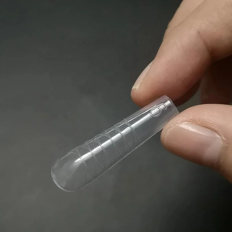 Dual Nail Forms 120pcs French False Tips Builder UV Nail Gel System Acrylic Nail Art Decorations Long Full Cover Easy Tools