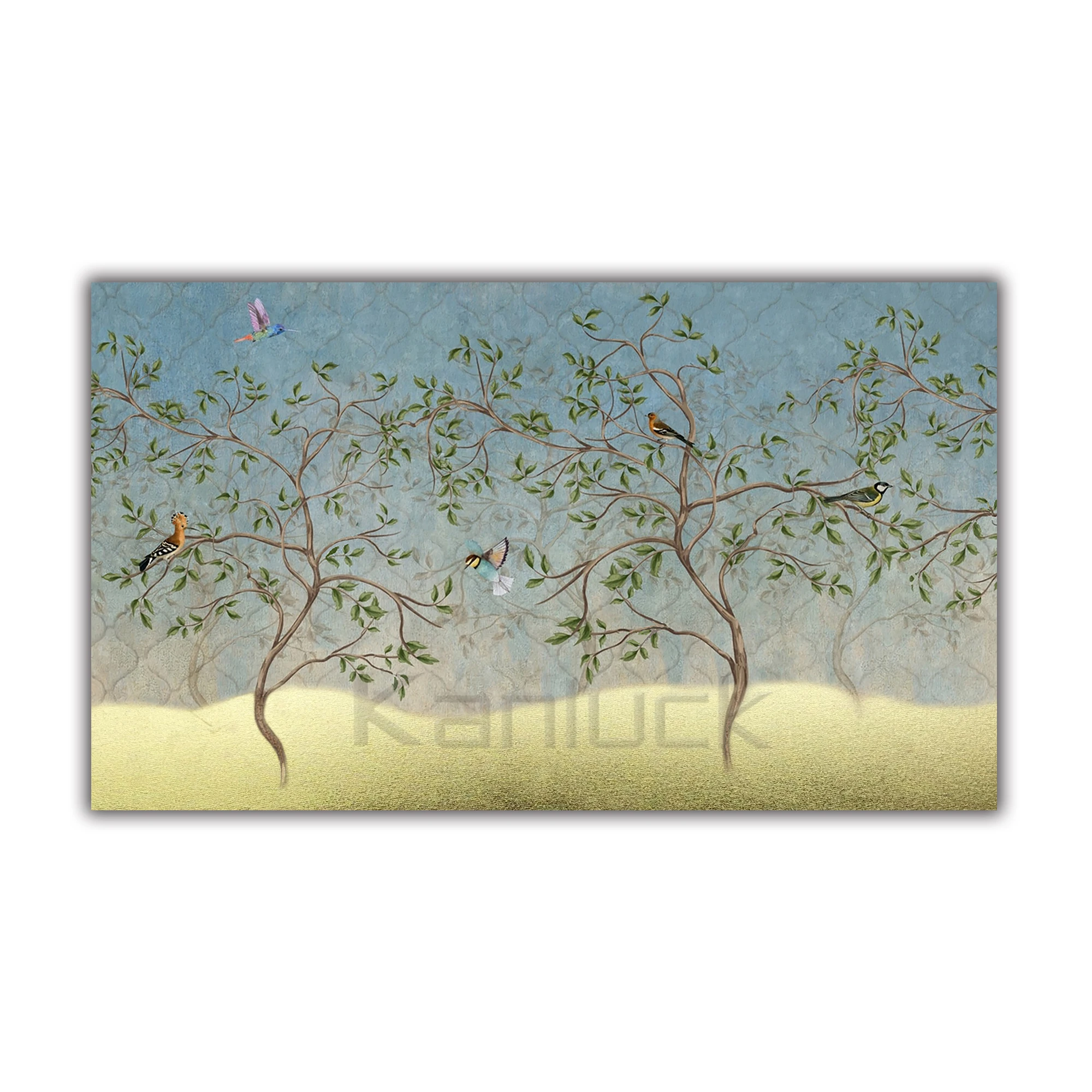 Neutrals Chinese style canvas decorative paintings Wall  Art  Birds  on the Tree