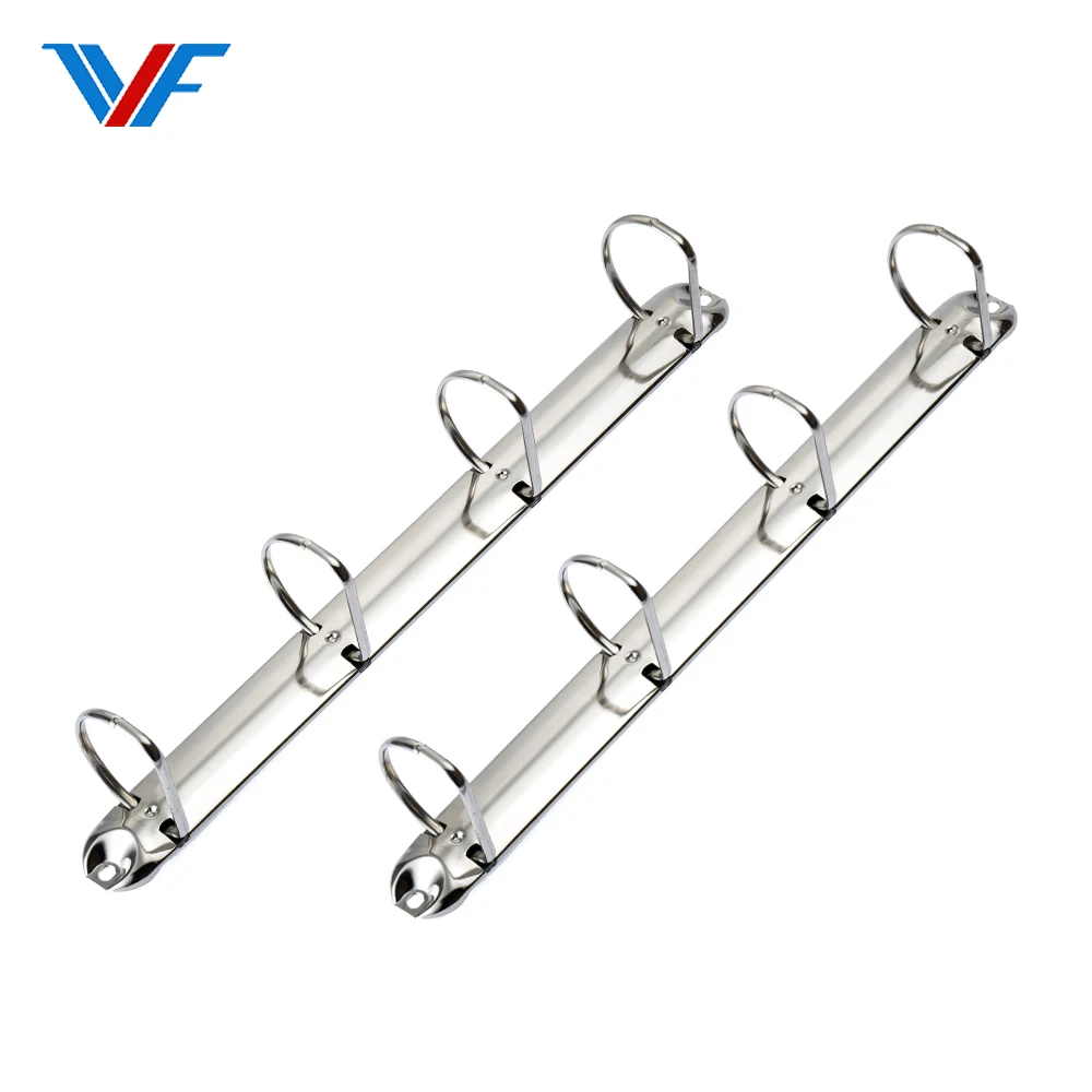 Высококачественная металлическая бумажная застежка на заказ, офисные канцелярские принадлежности, папка для документов D-образной формы с 4 кольцами