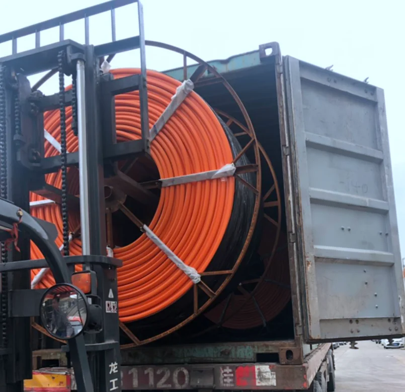 Free Sample, 2 ways 12/8mm Flat Type Direct Buried DB Tube Bundle For Air Blowing Fiber Optical Cable Install Underground Use