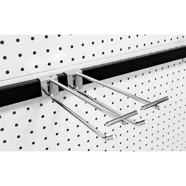 Metal Tube Hook chrome supermarket exhibition double design