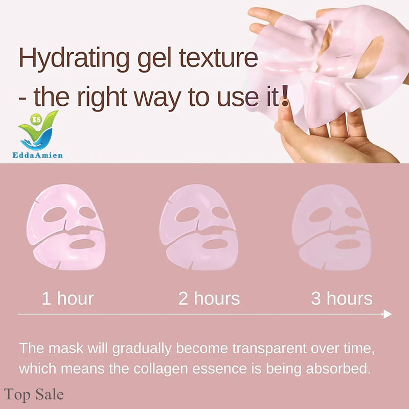 Pdrn collagen gel mask Custom logo Bio-Collagen mask Real Deep Hydration Pore Hydrogel Overnight glass skin face sheet mask