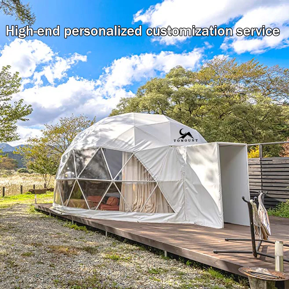 wedding Personalizzato custom Round dome tent outdoor Resort Hotel Glamping Tent Ball Tent for outdoor 4 season Glamping events