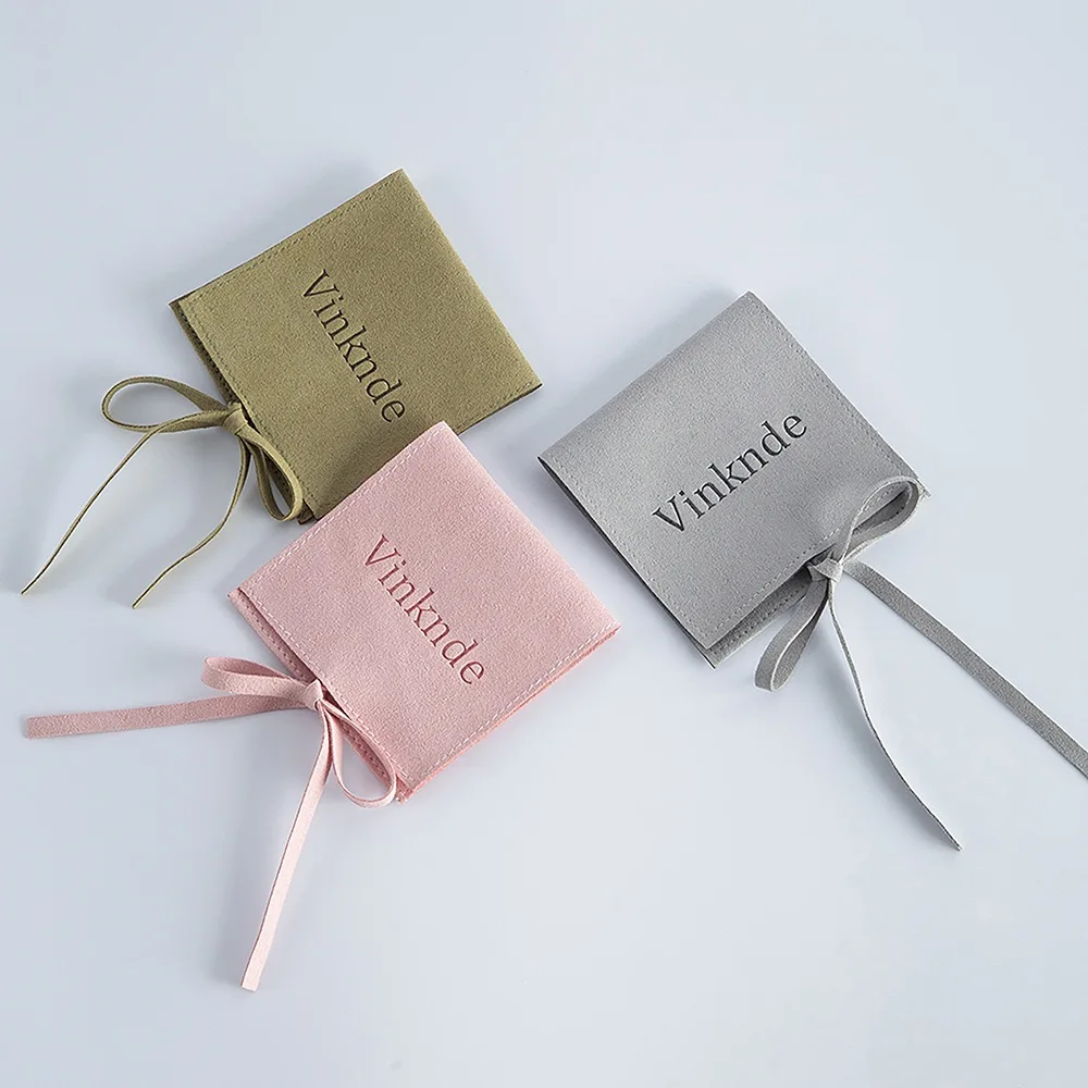 custom print luxury recycled eco friendly jewelry packaging box packaging display for jewelry bag and Jewelry pouch with logo