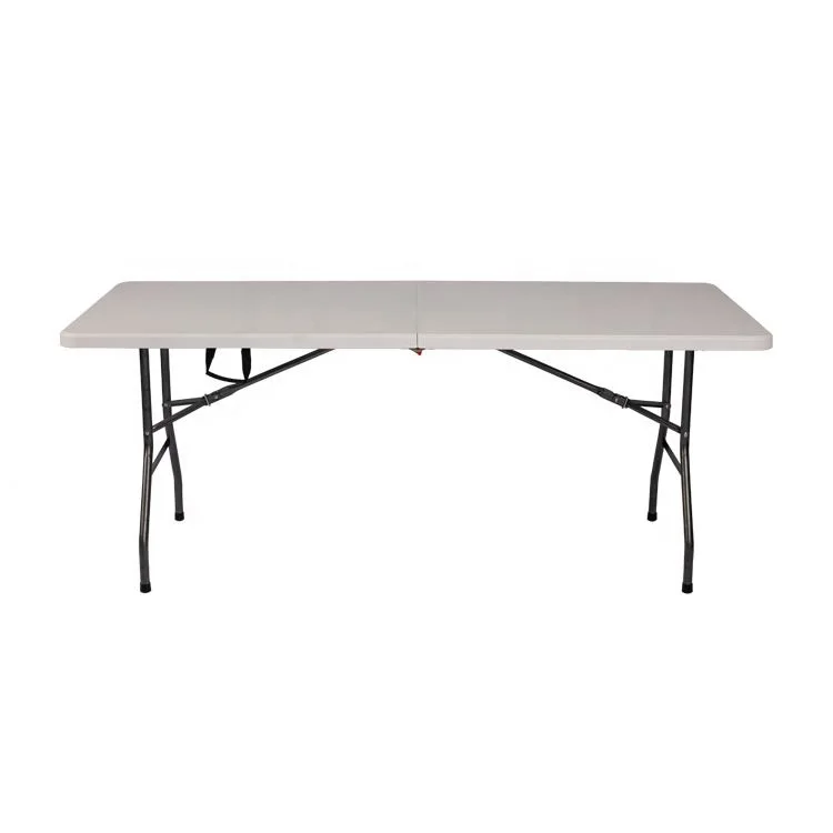 White Cheap Plastic Metal Foldable Table And Folding Chairs Prices Outdoor Party HDEP Fold Chair For Events