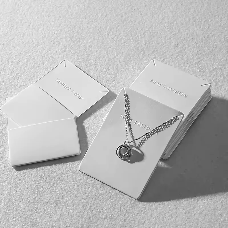 A1 Whole Price Jewelry Tags&Cards Pendant Storage Jewelry Display Paper Card  Jewelry Card With Logo