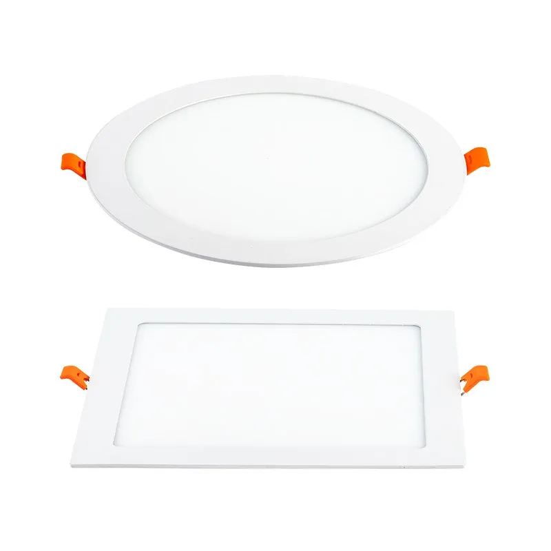 Indoor Lighting Ultra Slim Round Square Led Panel Light 4 5 6 8 12Inch 5W 7W 9W 18W 24W Led Downlight Recessed Light Panel Lamp