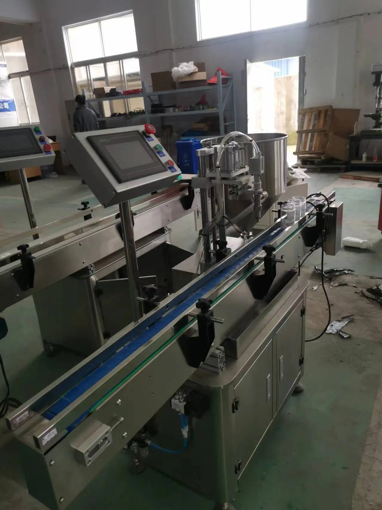 Automatic Single Head Rotor Pump Larger Digital Lobe Pump Filling Machine for Lubricating Grease