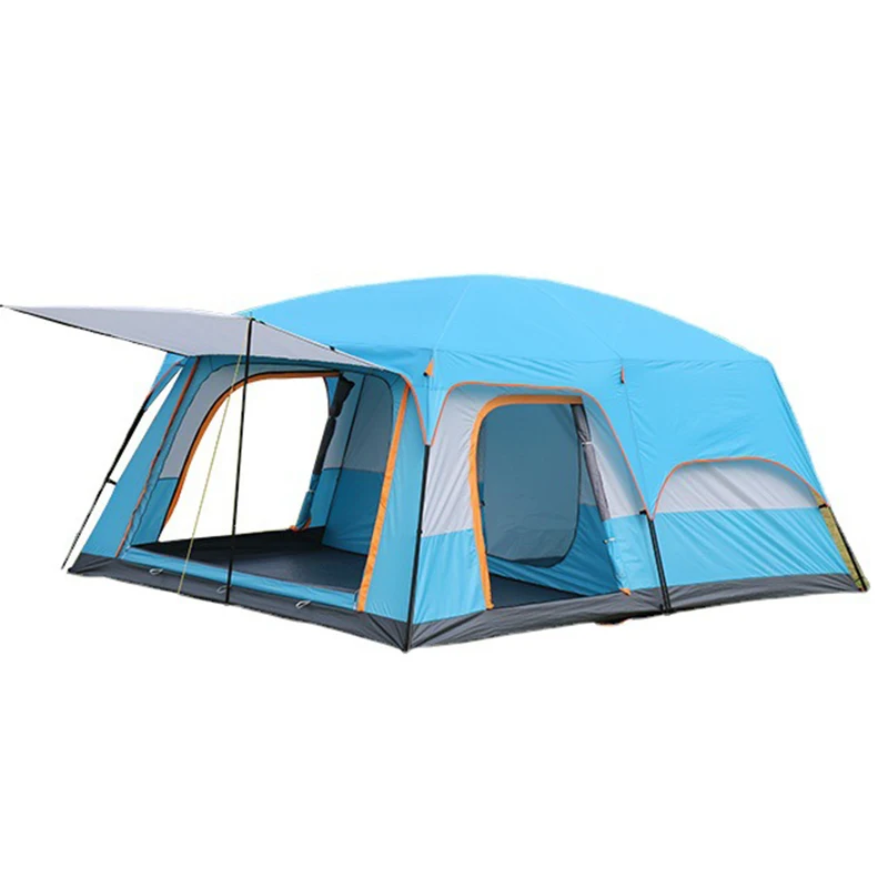 Everich Outdoor 5-8 People Glamping Double Layer Camping Tent Waterproof Outdoor Family Tents Wholesale