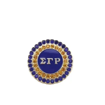Delta Sigma,Zeta beta, red ,NCNW,  ON RHINESTONE Brooch pins Greek Sorority &Fraternity products Jewelry Customized Jewelry