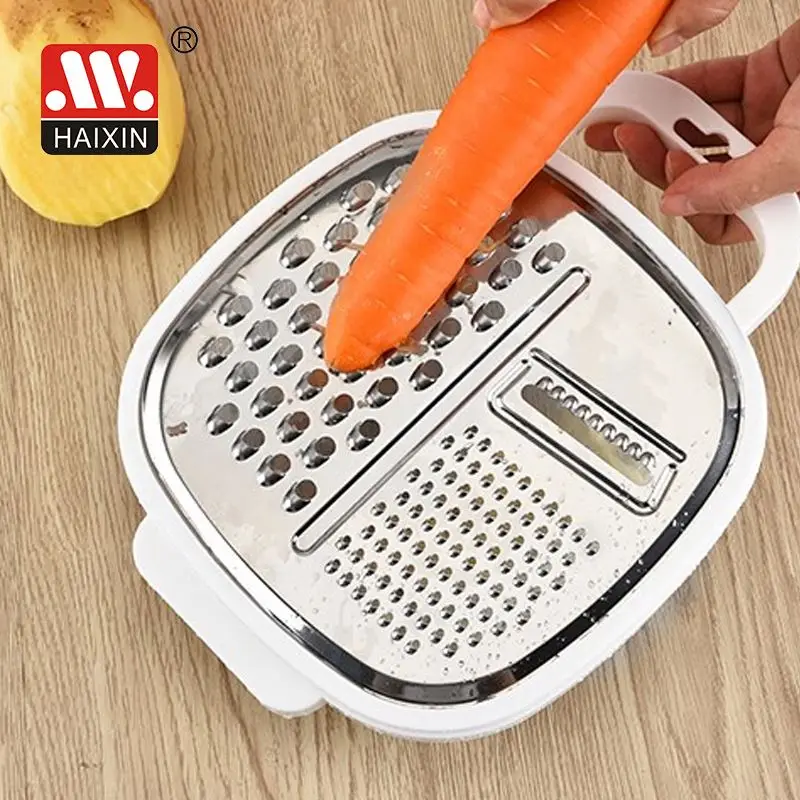 Cheap smart kitchen tools multi function 2 in 1 kitchen grater with container and lid