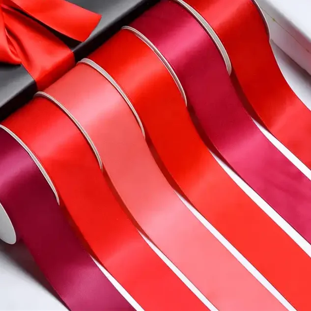 wholesale 196 colors double face 6mm 9mm 13mm 16mm 19mm 22mm 25mm 32mm 38mm 50mm satin ribbon