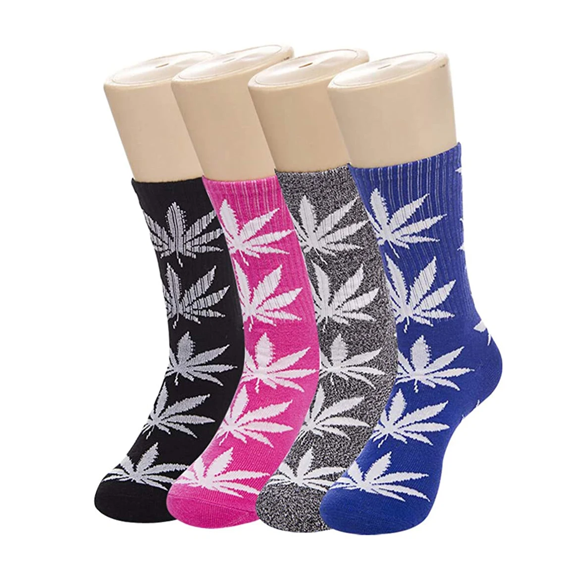 FY-II-0742 marjuanaed socks cheap weed socks leaves socks