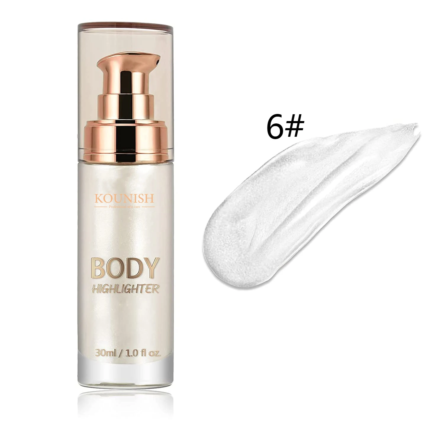 Kounish Private Label Shimmer Oil For Body And Face Highlighter Spray Makeup Wholesale Body Luminizer