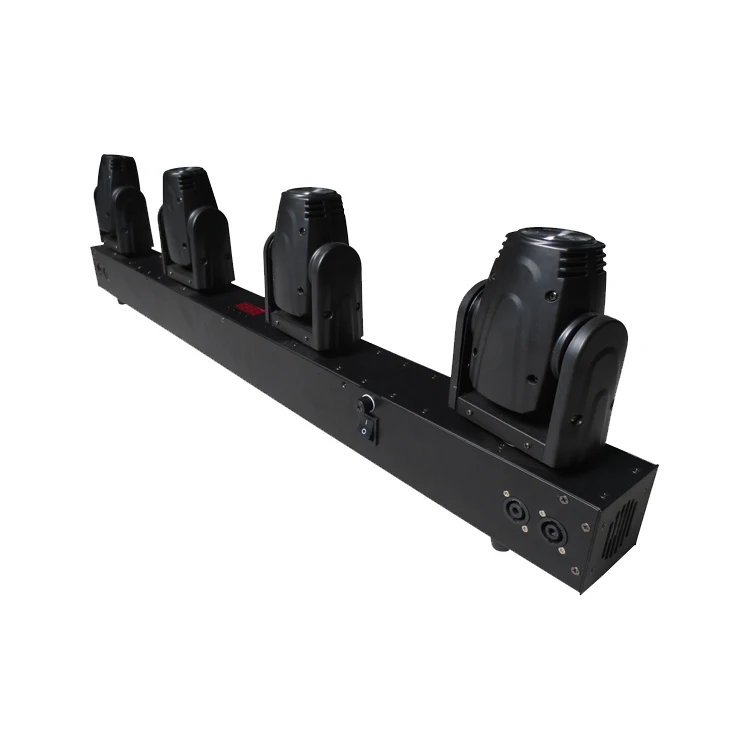 2019 Pro Dj Disco Event Lighting 4X10W RGBW 4in1 LED  Four Heads DMX Sharp Beam Bar Moving Head Stage Lights For Party