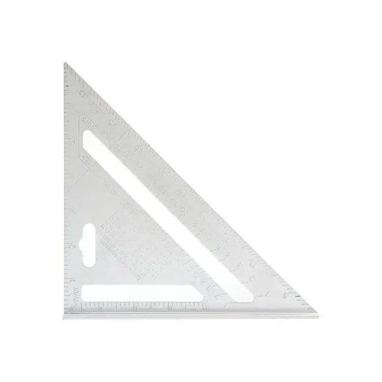 7inch Angle Ruler Metric Aluminum Alloy Triangular Measuring Ruler Woodwork Speed Square Triangle Angle Protractor High Quality