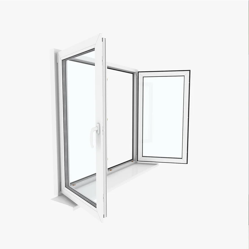 cheap price  pvc plastic steel casement windows