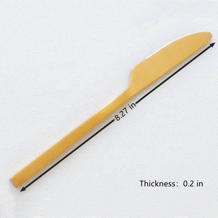 Столовые приборы из нержавеющей стали cotta, столовые приборы с покрытием из матового золота, японская модель