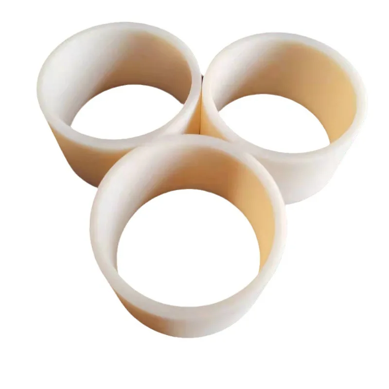 custom wear-resistant hollow plastic spare parts PA6 MC machining milling nylon sleeve bushing