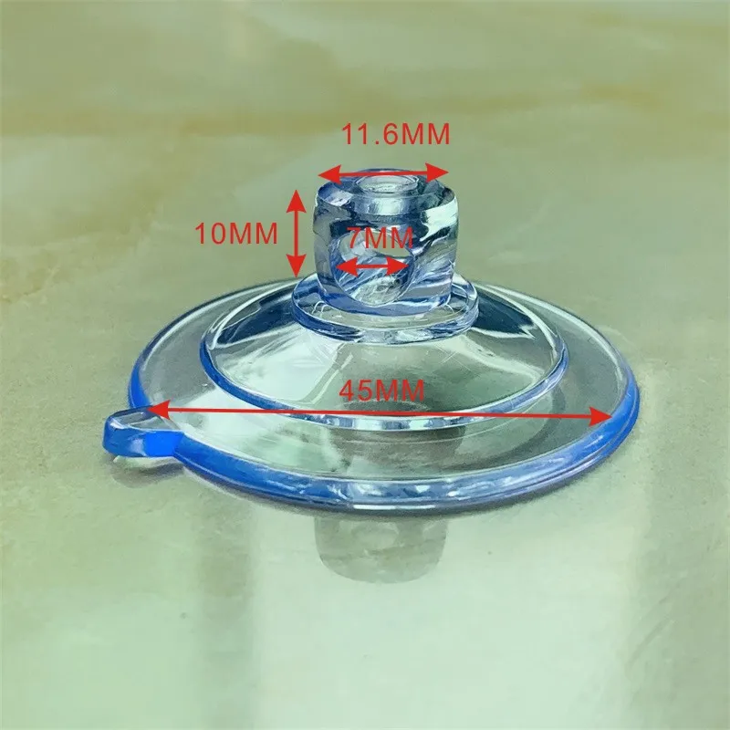Heavy Duty PVC Mounting Hand Air Pump Vacuum Glass Sucker Ventosas 45mm Suction Cup with Side Hole