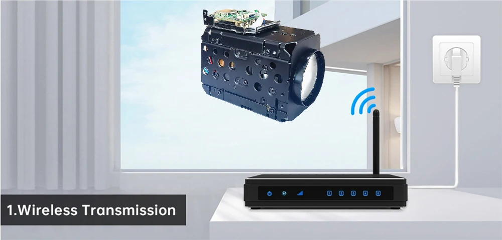 Camhi 4K 8MP IMX415 WIFI Wireless 360X Optical Zoom IP Camera Module Auto IRIS P2P On vif Tf Card Slot Max 256g