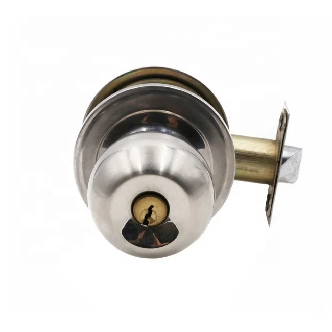 Keyed Entry Door Tubular Knob Cylindrical Door Lock For Safe