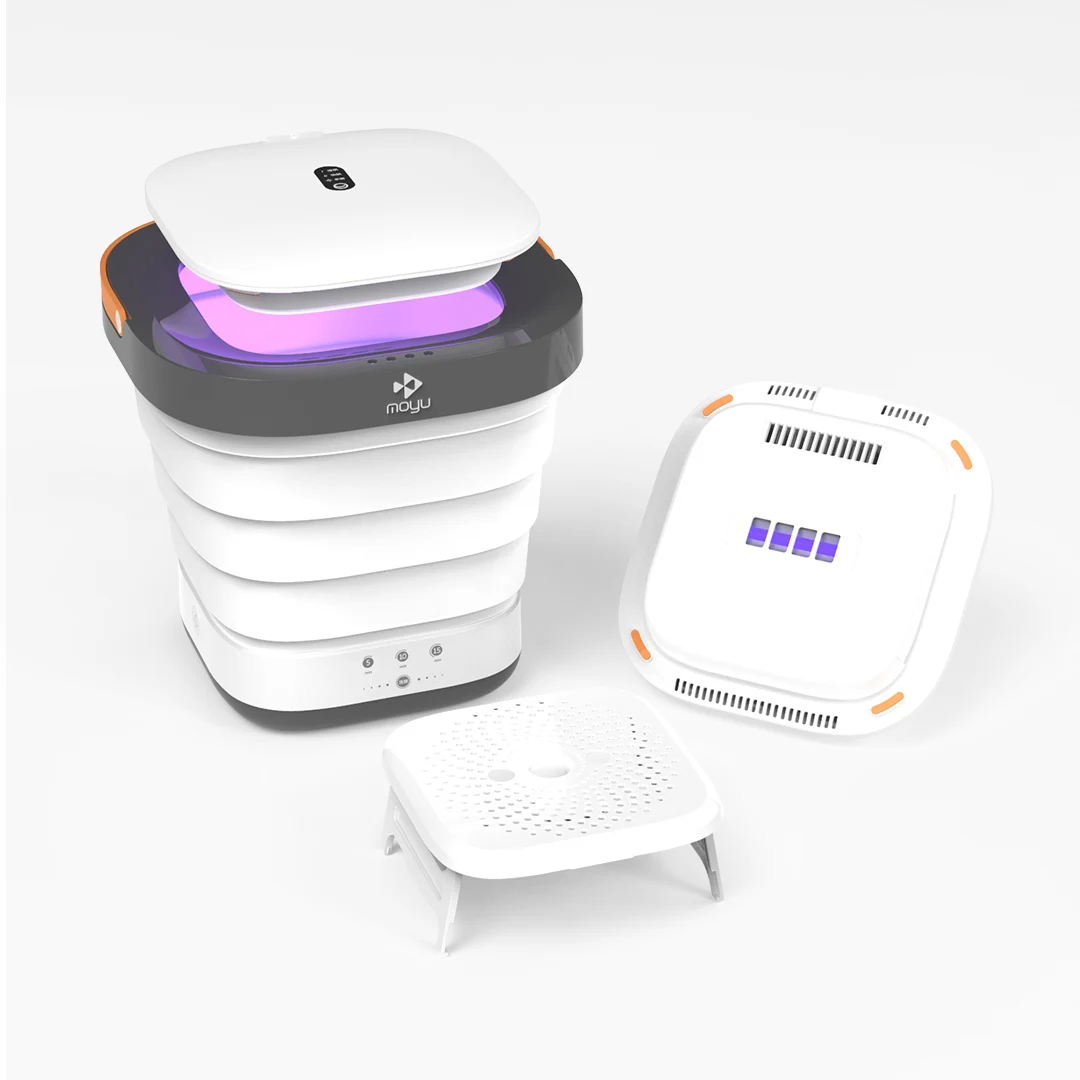 Moyu Fifth Generation Folding Washing Machines Mini Portable UV Disinfection Washing Machine Laundry Dehydrated Washing Machine