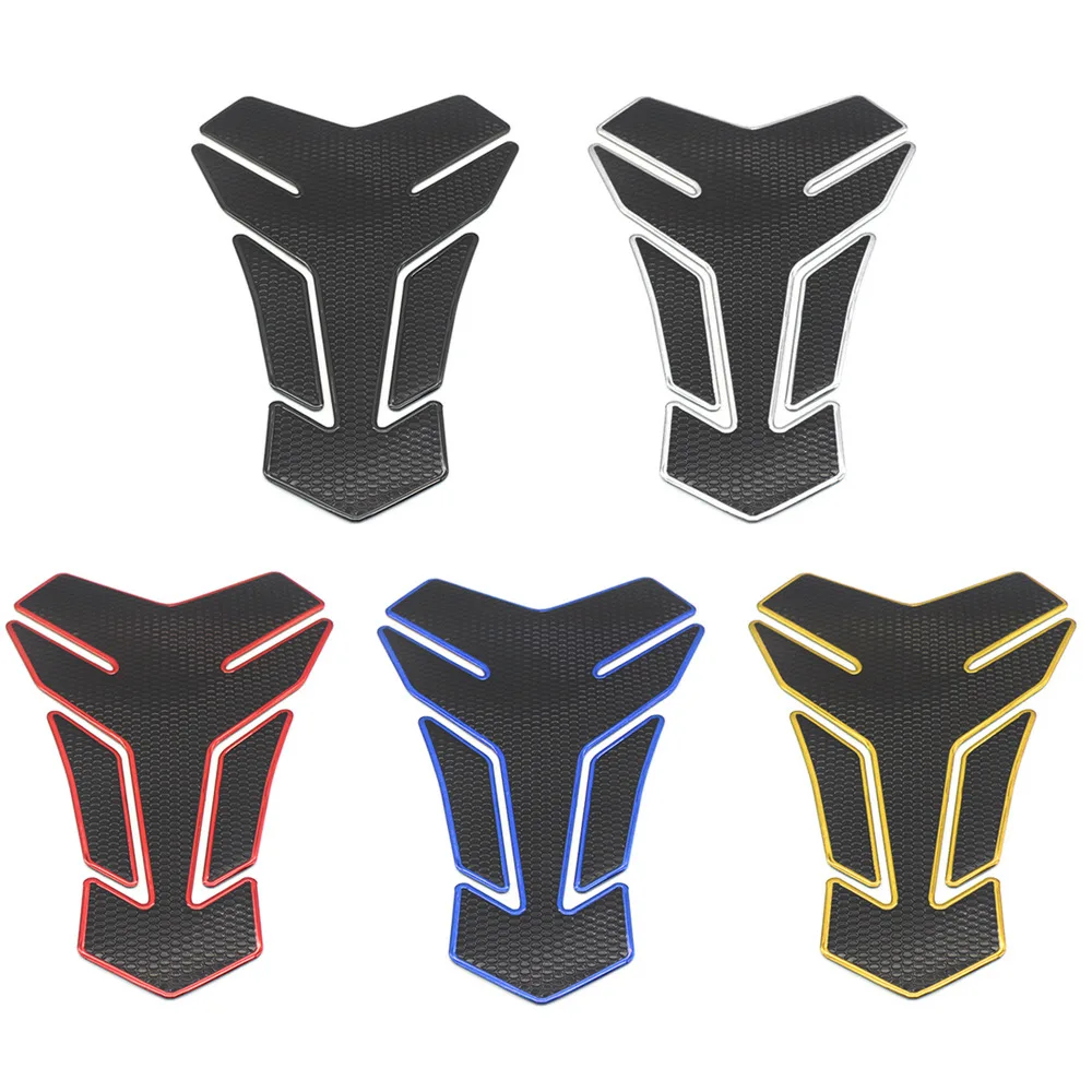 Universal Motorcycle Gas Tank Sticker Fuel Tank Pad Guard Fishbone 3D Decals Motorcycle Tank Pad Protector Sticker Case