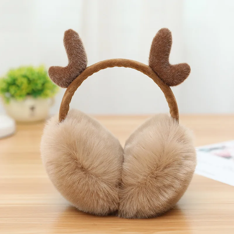 Warm earmuffs hot sale Colorful cute plush unicorn earmuff ear muffs winter warmers women earmuffs