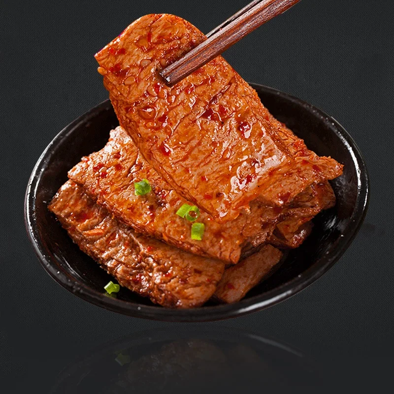 
Chinese food cheap no gluten lowfat spicy tofu meat substitute snacks wholesale 