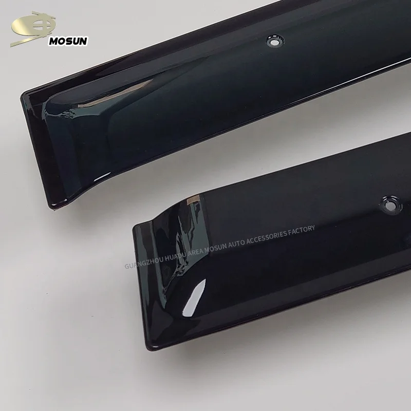 Mosun PMMA Sun Rain Guard Dark Smoke Window Visor Injection Rain Shield Window Deflector For Toyota Corolla E100 1991-2002