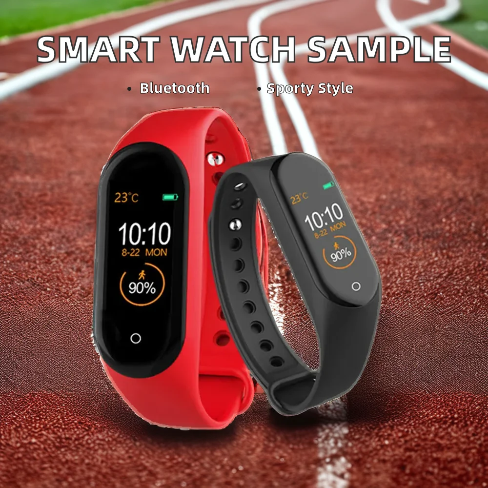 Бесплатный образец HR BP фитнес-трекер Smartwatch силикагелевый ремешок водонепроницаемый трекер сна напоминание о вызове и функции камеры вызова