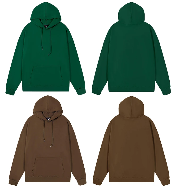 manufacturer custom high quality unisex hoodies 100% cotton reverse side looped fabric hoodies