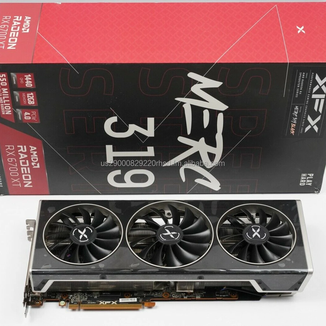 
New Arrival Promo Sales XFX Speedster MERC319 Radeon RX 6700 XT 12GB GDDR6 Graphics Card 