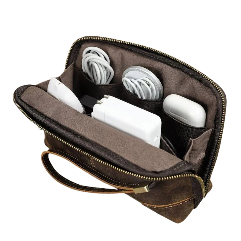 Multi-Function Portable Double Layers Date Cable Bag Organizer Travel Cord Organizer Electronics Accessories for Power Bank