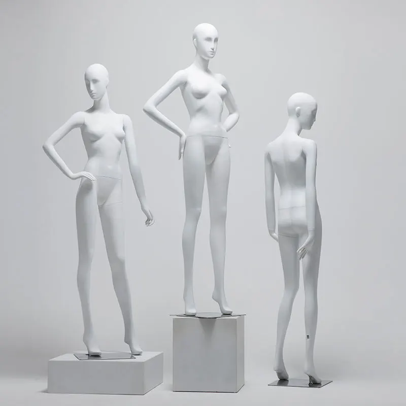White Female Fiberglass Full Body Mannequin Wholesale Female Breast Clothing Mannequins For Clothes Display