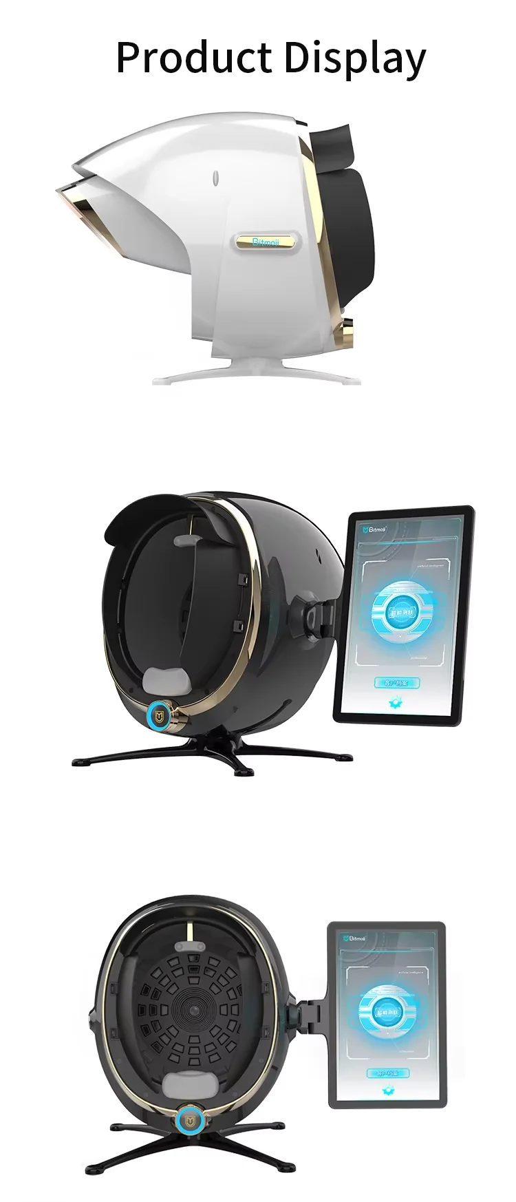 New Design Skin Home Use Analyzer Max Version Ipad 3d Magic Mirror Facial Scanner Dermatoscope Face Analysis Machine