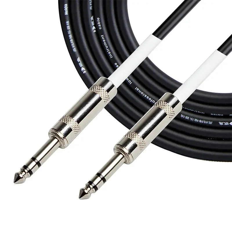 OEM Factory Professional Audio Cable with 6.35mm (1/4 Inch) TRS Jack, Low Noise Suitable for Electric Guitars