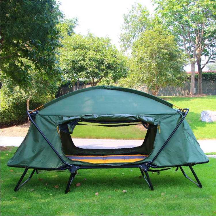 Manufacturer Hot Sell Folded Camping Tent Bed Double Layers Waterproof Tent Cot