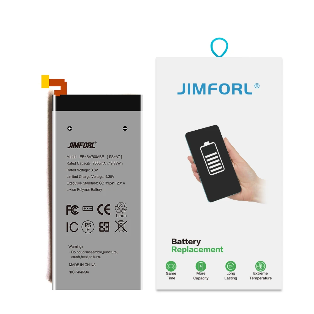 
Wholesale manufacturer original lithium ion Sam sung A7 battery gb 2600mah gb t18287 2000 t18287 2013 