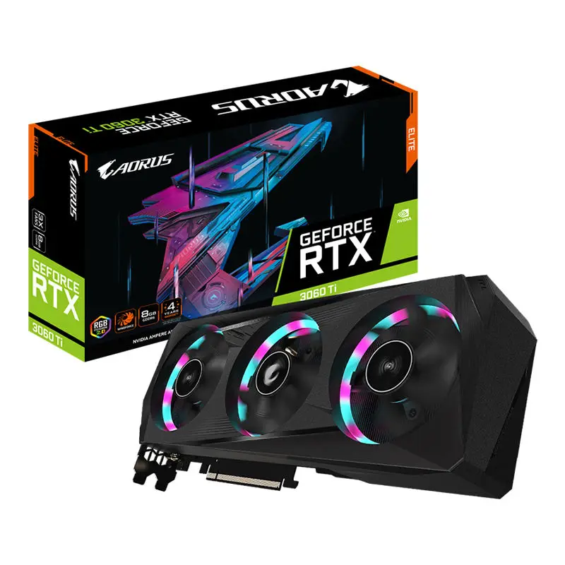 Gigabyte Aorus Geforce Rtx 3060 Ti Elite 8g Lhr Gaming Graphics Card Gddr6 Gpu Rtx 3060ti Video Card