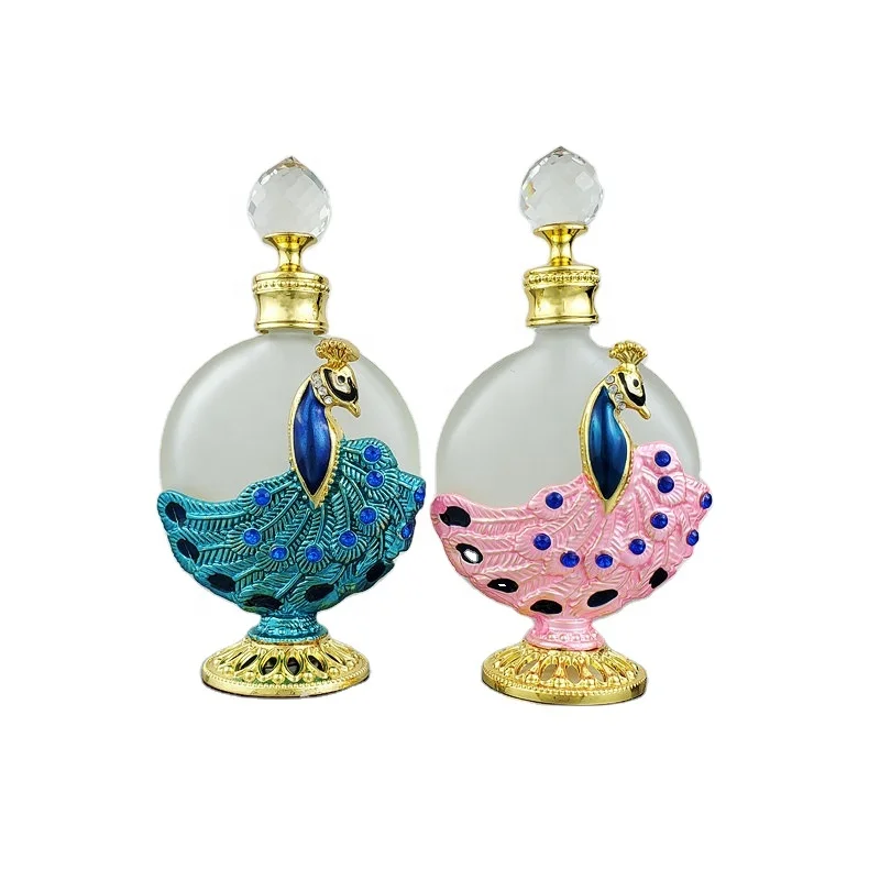 30ml Peacock Dubai Middle East essential oil perfume bottle color cosmetics packaging empty bottle decoration wholesale