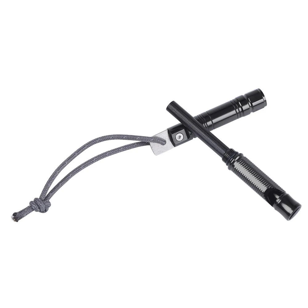 Outdoor Activity Magnesium 2-in-1 Survival Fire Starter With Emergency Whistle