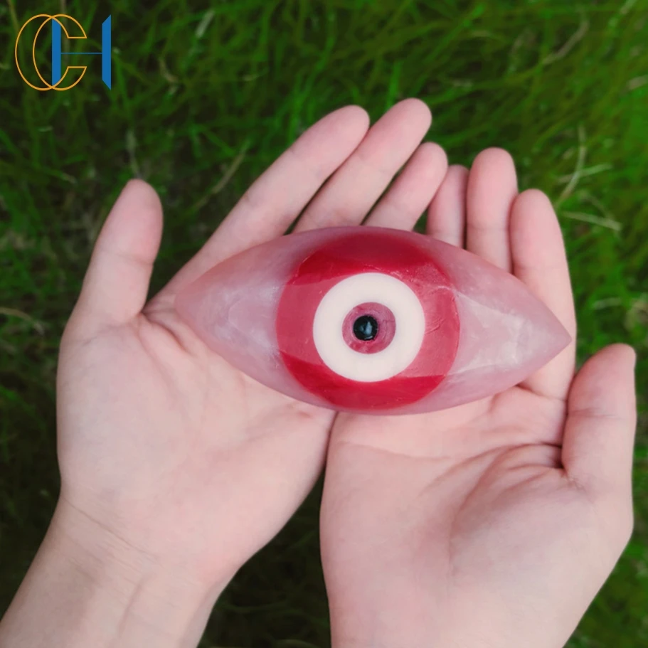 C&H Handmade Luxury Lavender Amethyst Soap Savon Rose Quartz Crystal Soap Bar Gemstone Soaps